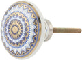 Indian Shelf 18 Piece Square Floral Ceramic Multicolor Classic Dresser Handles Drawer Knobs Cabinet Pulls Vintage Touch