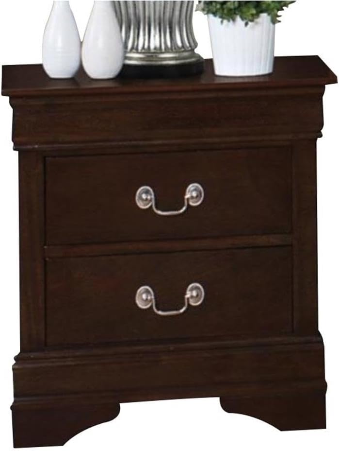 Coaster Louis Philippe 3PC Set with Full Bed and Nightstand with Dresser in Brown