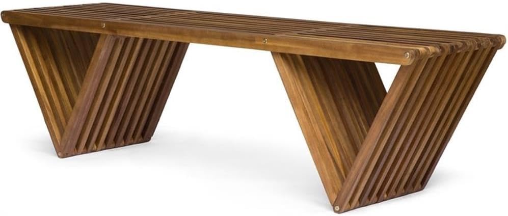 Christopher Knight Home Esme Outdoor Acacia Wood Bench, Teak Finish