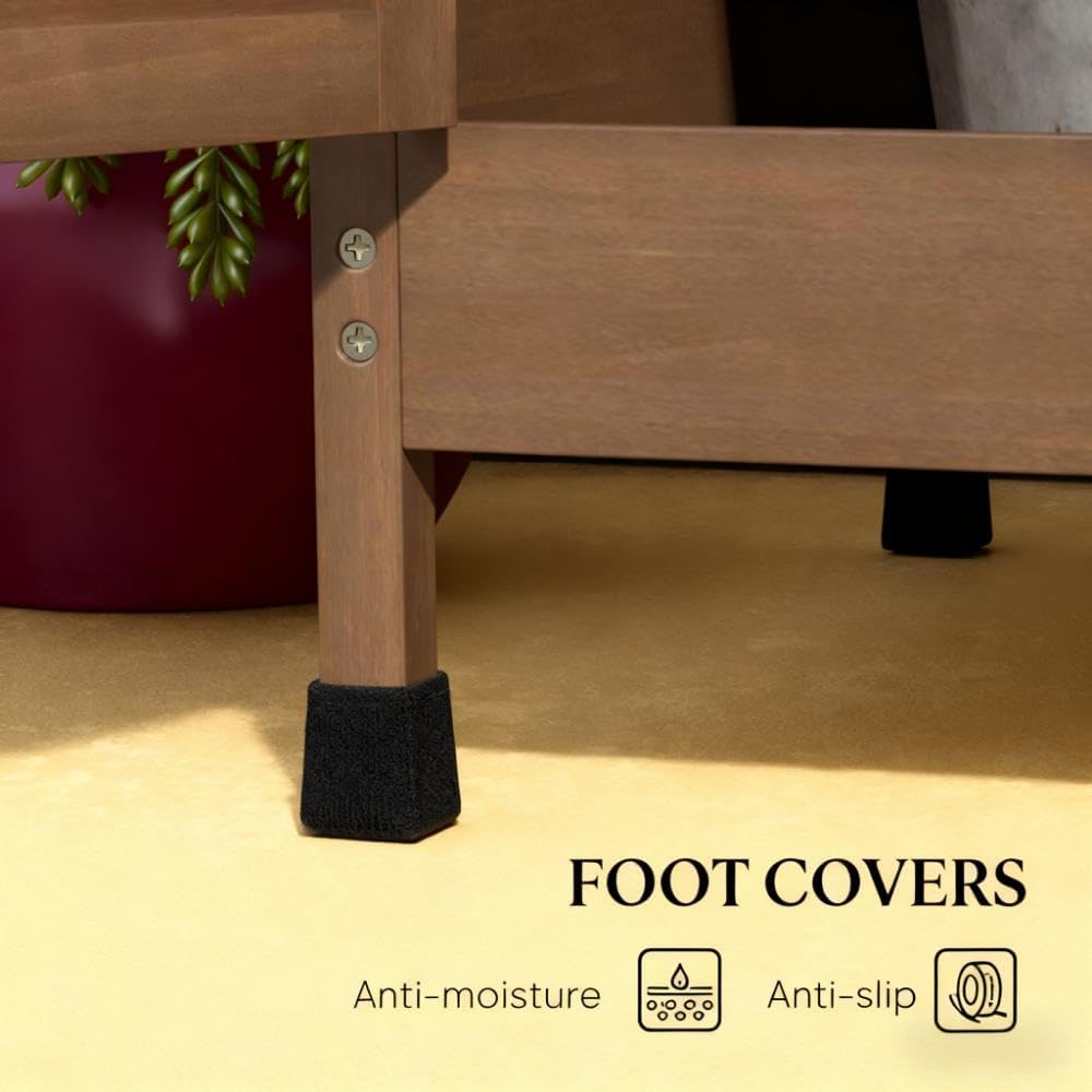 GOWE Potting Bench,Wooden Potting Bench with Storage, Sink, Water Tap