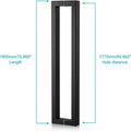 Togu TG-R3825 71 inches Solid Standoffs Heavy-Duty Commercial Grade-304 Stainless Steel Push Pull Door Handle/Barn Door Pull Handle/Glass Pulls, Matte Black Finish