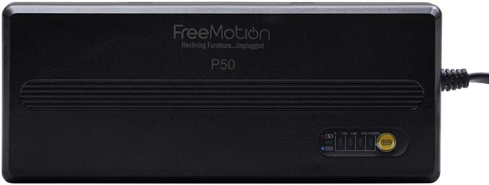 FREEMOTION 5000 mAh Battery Power Recliner Rechargeable Battery Pack, for Sofa, Sectional, Furniture, with Power Supply.