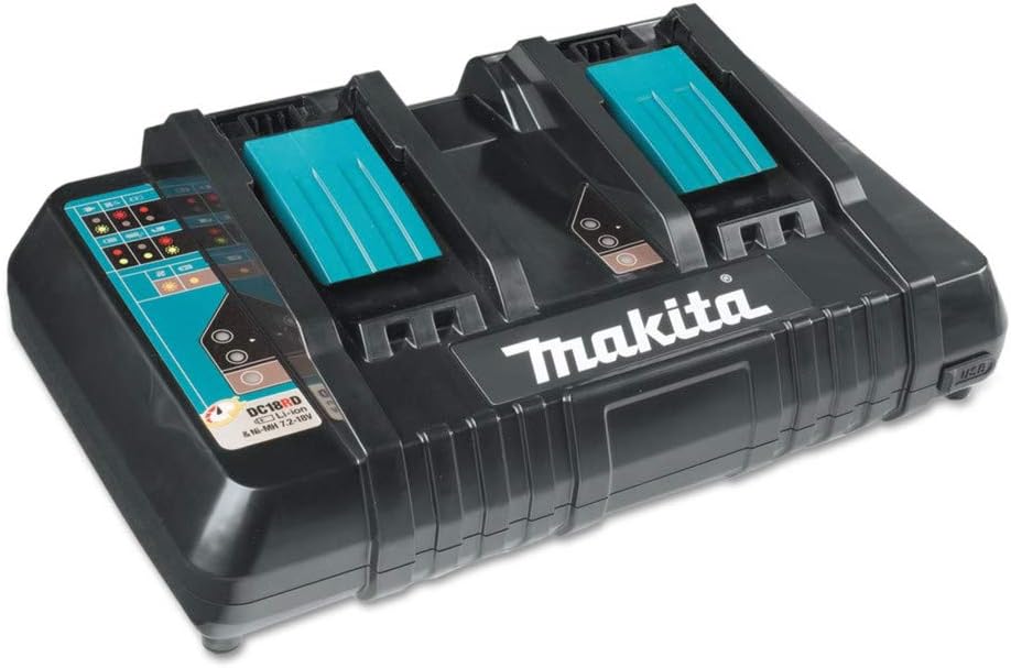 Makita BL1850B2DC2 18V LXT® Lithium-Ion Battery and Dual Port Charger Starter Pack (5.0Ah)