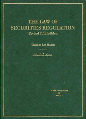 Hornbook on the Law of Securities Regulation by Thomas Lee Hazen (2006-11-06)