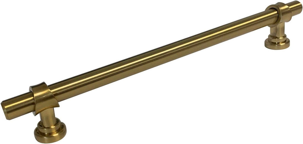 eBuilderDirect Brushed Brass Kitchen Cupboard Furniture Cabinet Hardware Drawer Dresser Bar Knob Pull 3335 (25 Pack, Pull 192MM (7.56 Inch))
