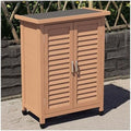Outdoor Potting Bench with Storage Cabinet, Waterproof Wooden Workstation for Garden, Patio & Lawn – Versatile Gardening Table & Tool Shed for Backyard Essentials