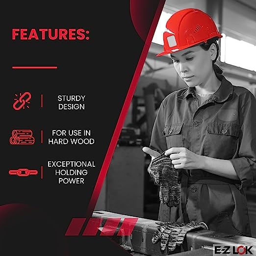 E-Z LOK Knife Threaded Insert for Hard-Wood,Stainless Steel Thread Inserts 1/4-20 Internal Threads, 0.500' Length (Pack of 10, 100 Count Total)