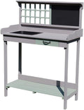 Planting Table Potting Bench with Storage Gardening Rustic Wooden Garden