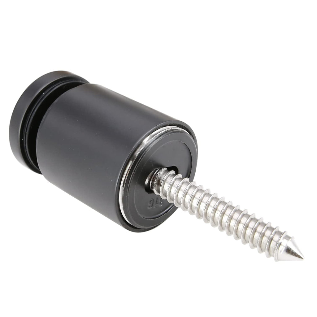Stainless Steel 316 Grade 1-31/32 in (50mm) Diameter Adjustable Glass Standoff, 1-31/32 in Projection, Matt Black Finish, SO-50B, 4 Pieces
