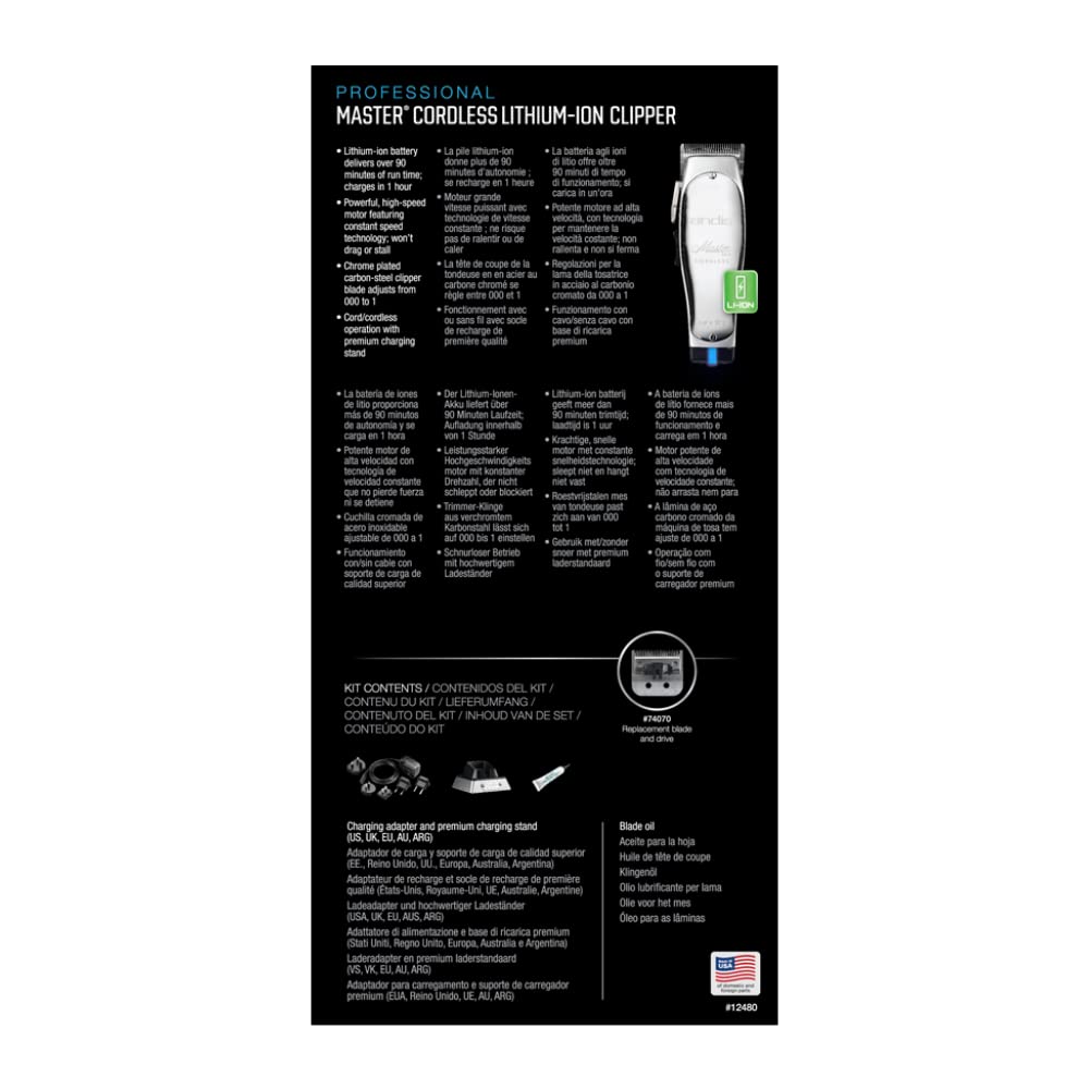 Andis Cordless Master, AS12480