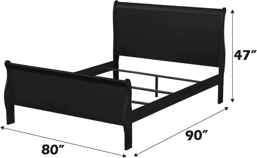 Black 2PCS Bedroom Set (E. King)