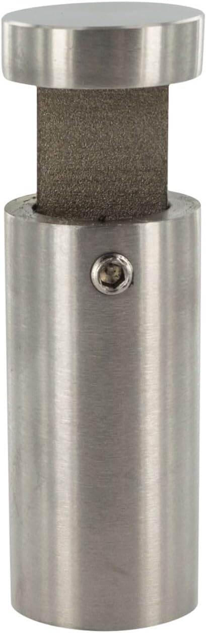 Sign Standoff 3/4' Diameter x 1-1/2' Barrel Length Brushed Stainless Finish Eco Easy Edge It No Drill Standoff Pack of 20 by Outwater