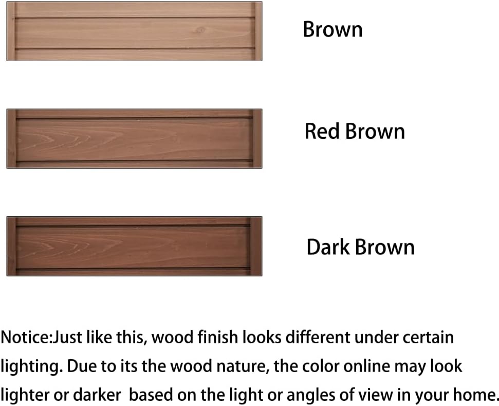 Sturdy Farmhouse-Style Wooden Potting Bench for Outdoor Gardening, Spacious Work Surface with Storage Shelves, Drawers and Cabinet (Brown + Solid Wood + Wood)