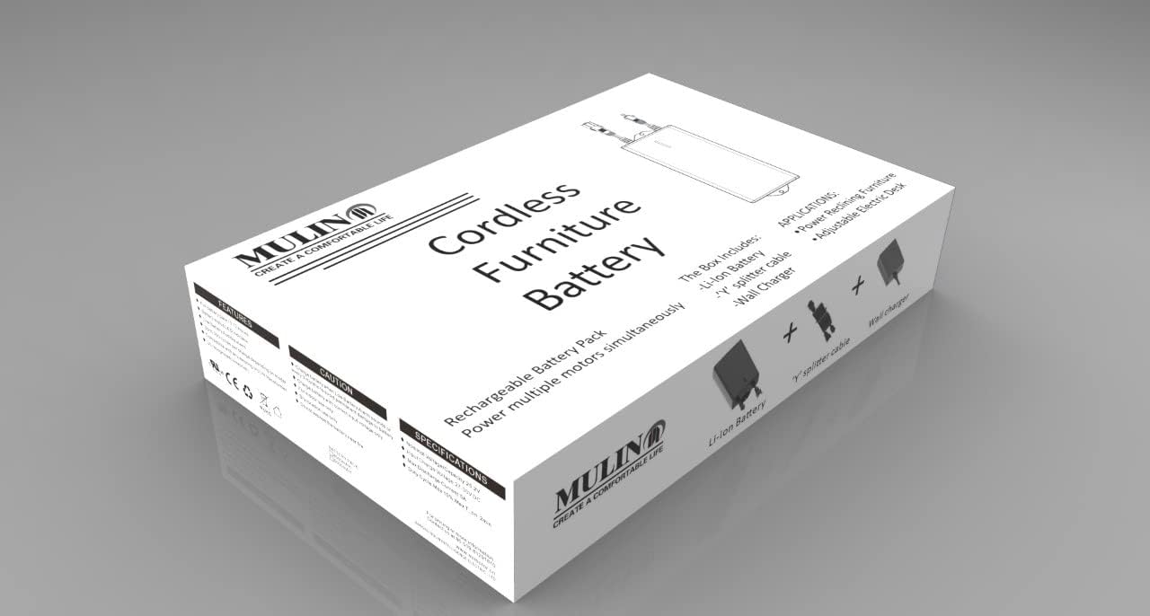 Battery Pack for Recliner Furniture 4000mAh High Capacity Rechargeable