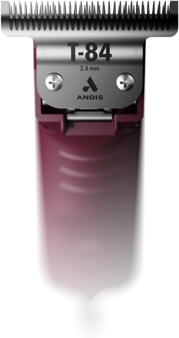 Andis 23330 Professional AGC Super 2-Speed Horse Clipper with Detachable Blade - Cool & Quiet Running Design - Includes Ultra Edge Size T-84 Blade for Complete Horse Grooming - Burgundy
