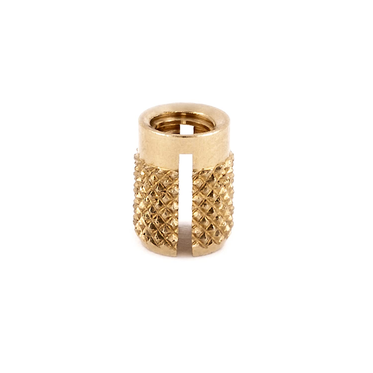 E-Z LOK Threaded Insert for Plastic Flush Brass Thread Inserts 0-80 (Pack of 40, 1000 Count Total)