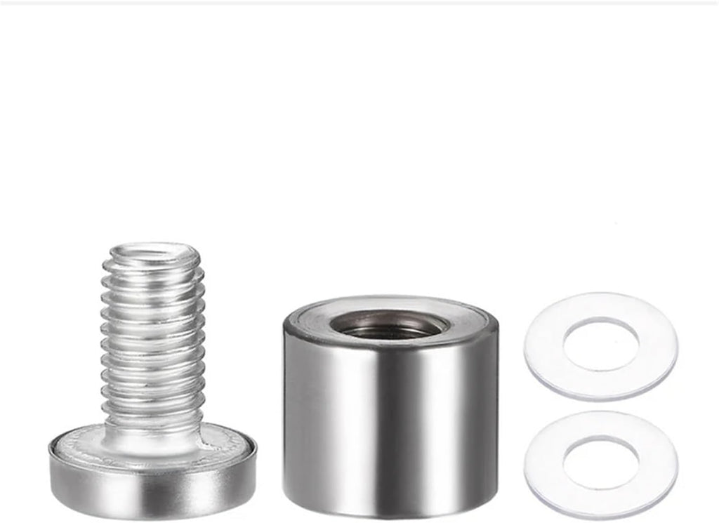 Standoff fixings Billboard Fixing Screws 40/50pcs,Stainless Steel Sign Standoff Screws Suitable for Standoff Fixings for Glass Posters(16x30mm)