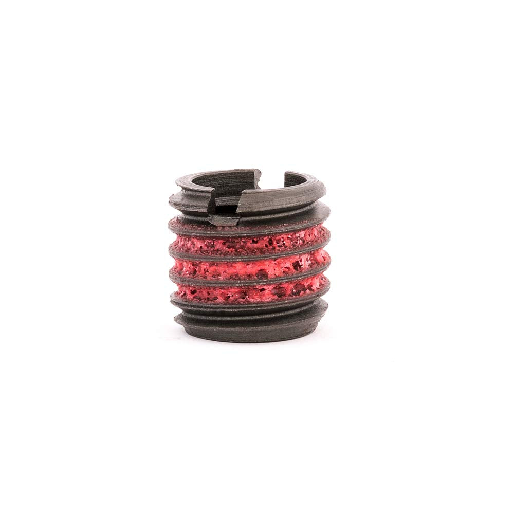 E-Z LOK Threaded Insert for Metal 12L14 Carbon Steel Thread Inserts 5/16-18 Internal Threads, 1/2-13 External Threads, 0.484 Length Pack of 10