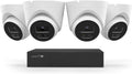 Swann EliteX™ 8-Channel 6K/12MP Wired NVR Security System with 4 Dome Cameras, AI Person/Vehicle Detection, Color Night Vision,2TB HDD, IP66 Weatherproof,Surveillance Solution for Home & Business