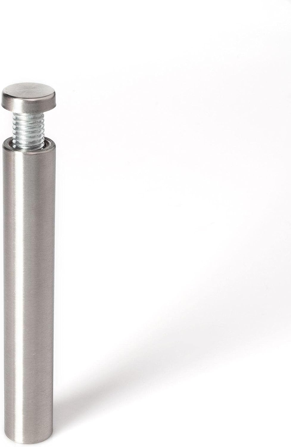 Stainless Steel Standoff 5/8 Inch Diameter x 4 Inch Barrel Length Brushed Finish for PVC, Glass and Acrylic Sign Stand Off Wall Anchors and Screws 100 Piece Commercial Space Pack