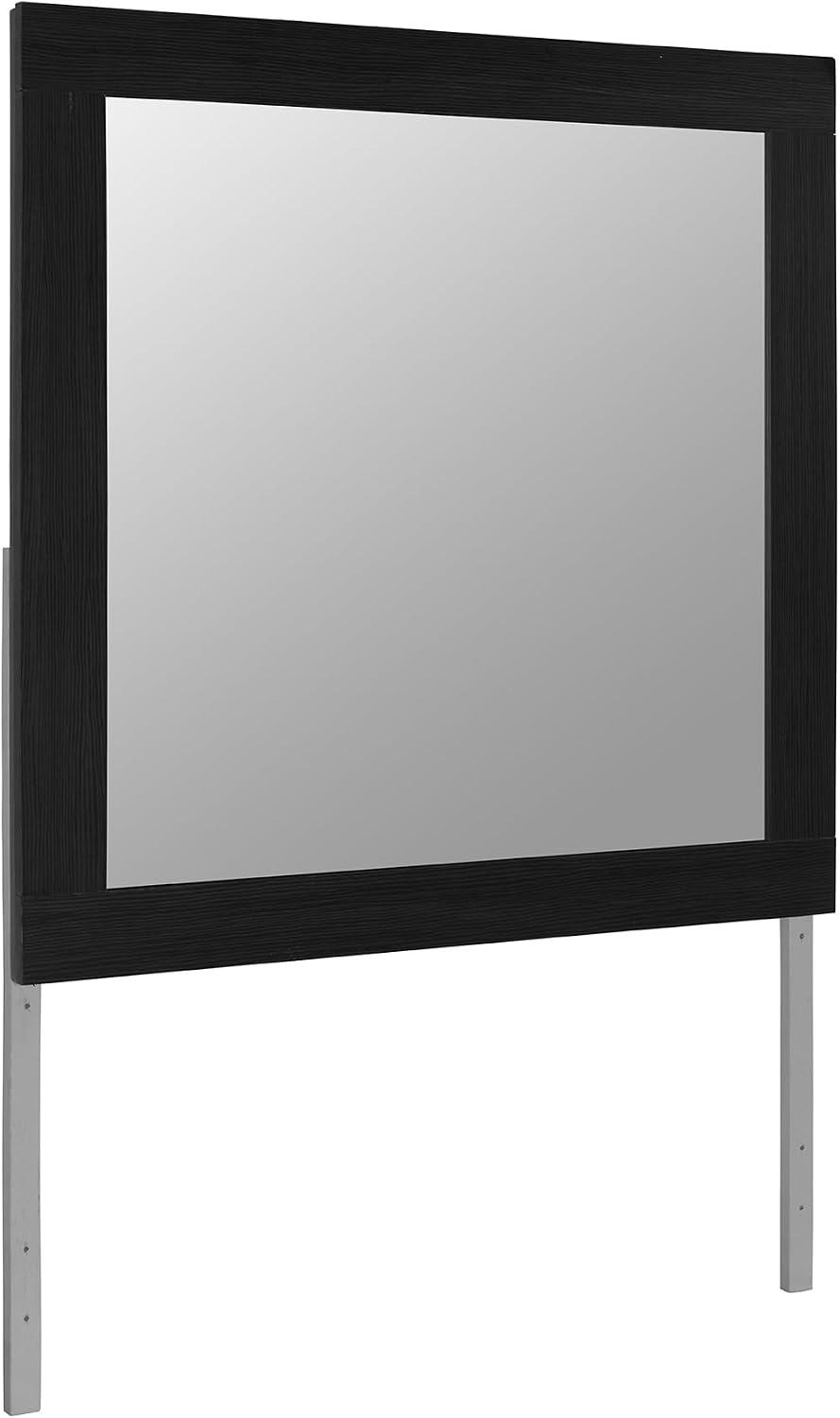 5PC Black Grey King Bedroom Set