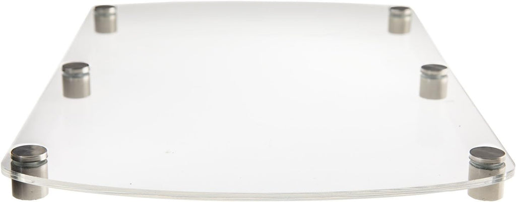 Source One Deluxe Clear Acrylic Standoff Sign Holders 1 Sign, 2 Sign & 3 Signs Available (2 Sign, 1 Pack)
