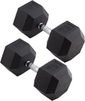 Body Sport Rubber Encased Hex Dumbbell Weight, Pair – Dumbbells for Exercises – Strength Training Equipment – Home Gym Accessories – Weight Training