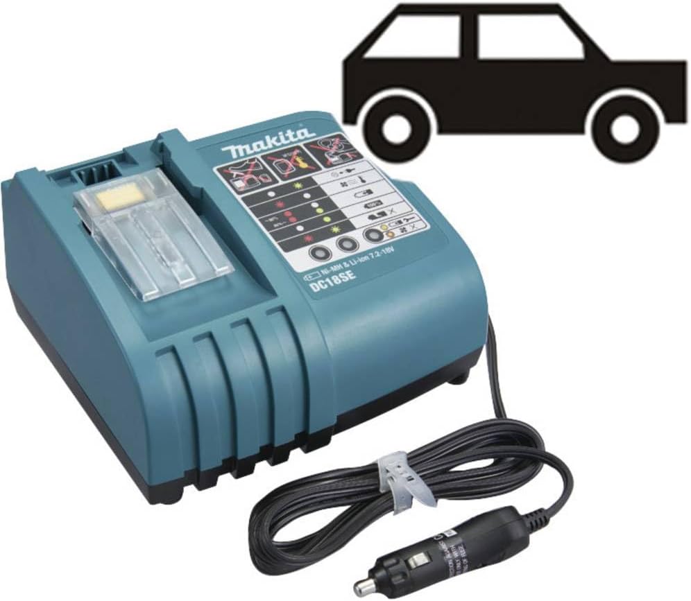 Makita DC18SE 18 Volt Li-ion Nickel Metal Hydride Optimum Automotive Charger, Blue