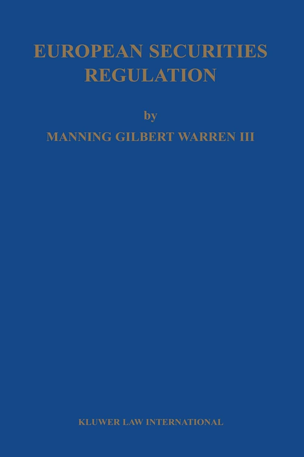 European Securities Regulation