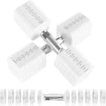 Hezeyferg 30.8LB Adjustable Dumbbell Set, Each Adjustable Weight Dumbbell with 6 Levels 4.4/6.6/8.8/11/13.2/15.4lb, Hand Weights Set for Men/Women Home Gym Exercise Workout