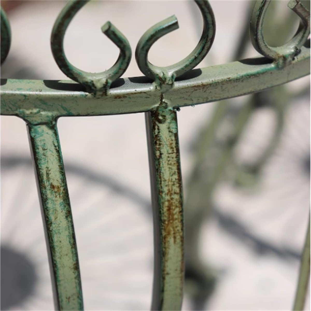 2Pcs Metal flower stand, Heavy Duty Plant Pot Shelf,Outdoor Garden Potting Bench Table,Iron Flower Pot Stands/rack,Outdoor/Indoor Plant Display Rack,for Home Garden Backyard Patio,Green