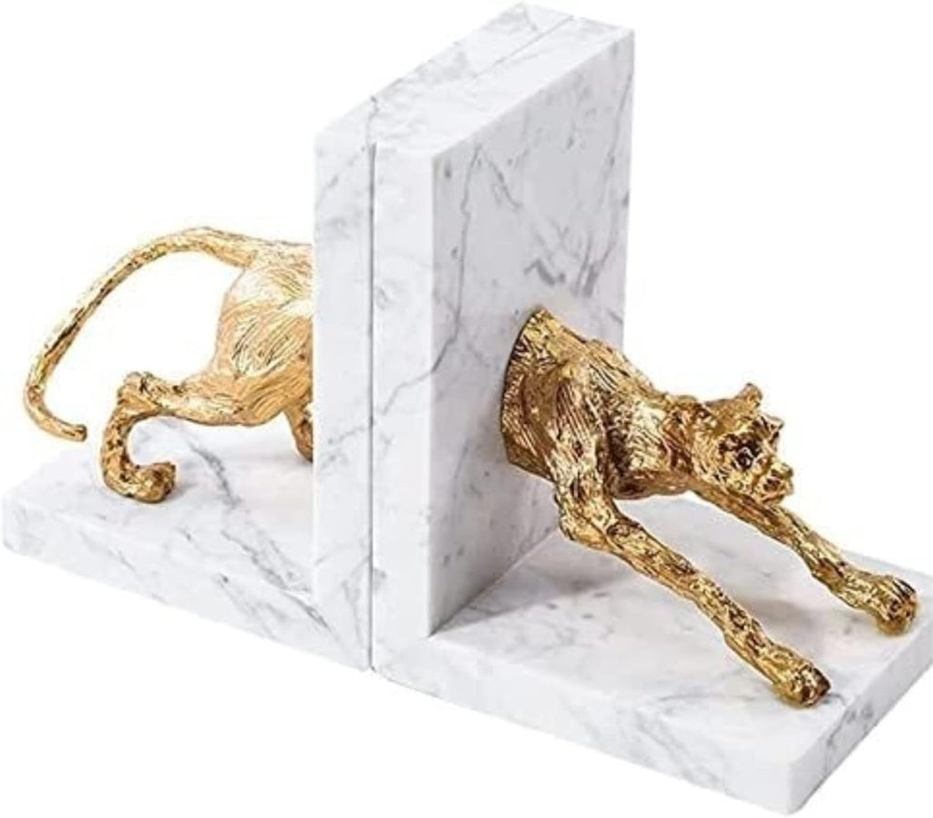 Bookends Creative Literary Book Ends Classic Bookends Personalized Bookend Modern Light Luxury Marble Office Decoration Reading Bookshelf Decor
