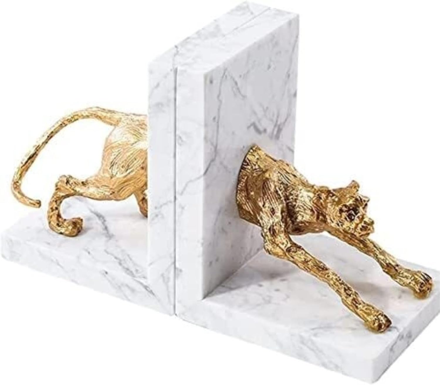 Bookends Creative Literary Book Ends Classic Bookends Personalized Bookend Modern Light Luxury Marble Office Decoration Reading Bookshelf Decor
