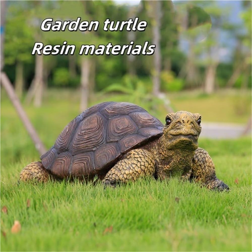 Large Realistic Garden Turtle Statue, Lifelike Turtle Garden Statue for Garden Ornament or Courtyard Decoration, Turtles for Lawn, Yard, Patio, Pond Decor