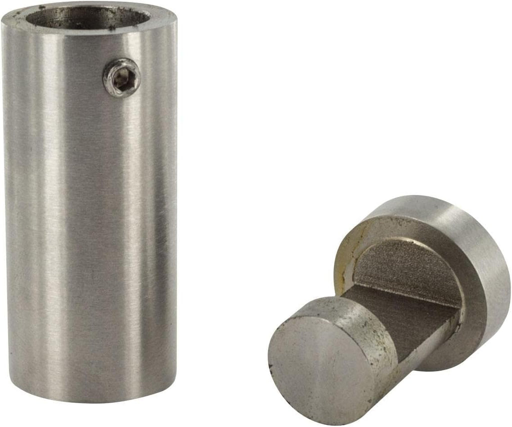 Sign Standoff 3/4' Diameter x 1-1/2' Barrel Length Brushed Stainless Finish Eco Easy Edge It No Drill Standoff Pack of 20 by Outwater