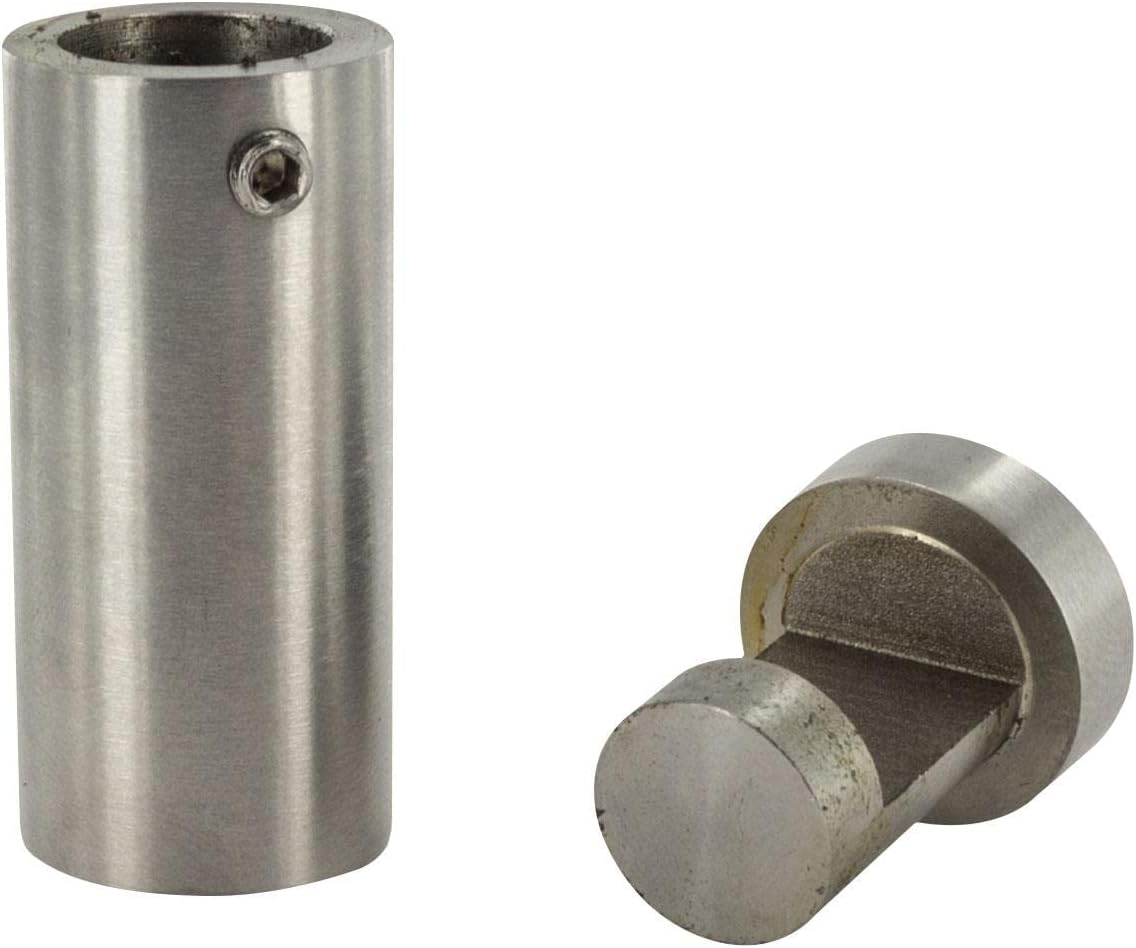 Sign Standoff 3/4' Diameter x 1-1/2' Barrel Length Brushed Stainless Finish Eco Easy Edge It No Drill Standoff Pack of 20 by Outwater