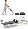VEVOR Pilates Reformer Foldable, Suitable for Intermediate and Beginners Users, Pilates Equipment for Home Gym Studio Use with 4 Adjustable Resistance Spring, Up to 400 LBS