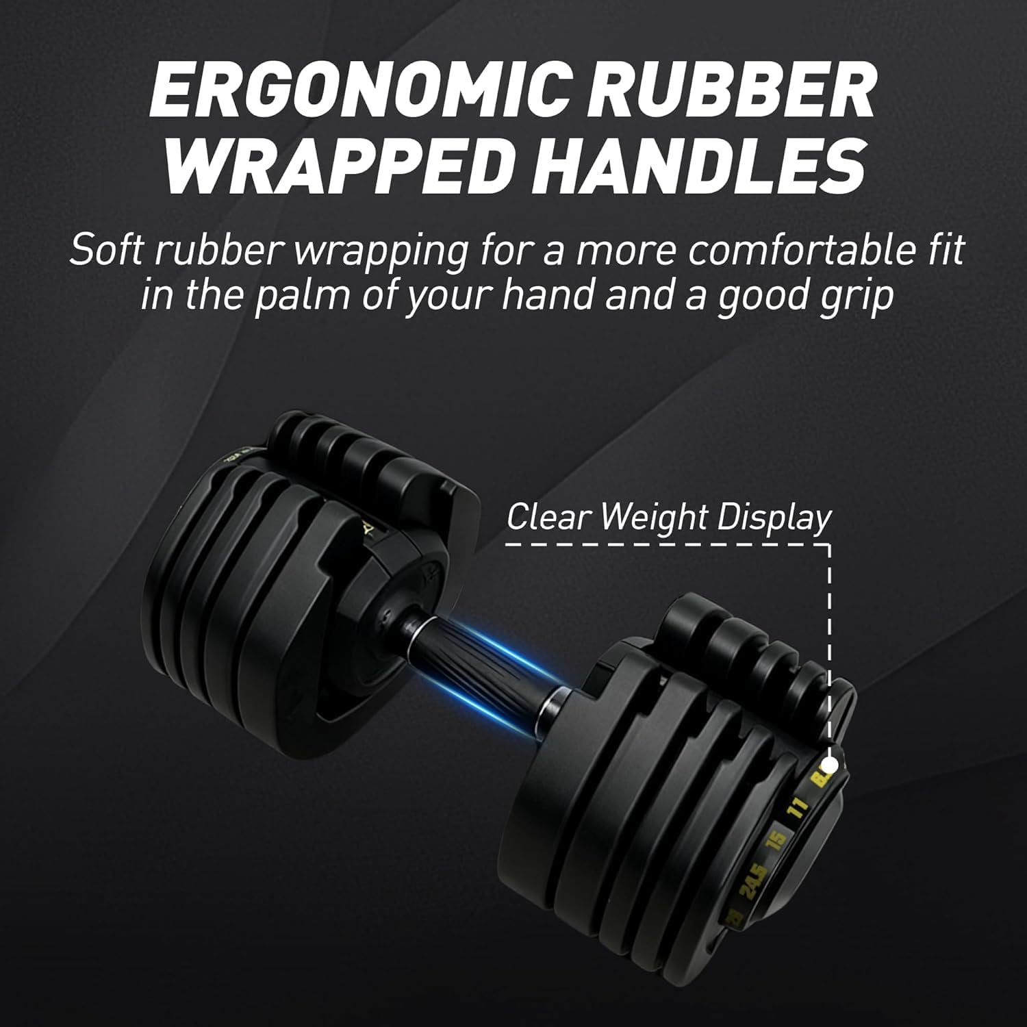 Adjustable Dumbbell Set of 2, 65 lb/95 lb Single Weight, 15-in-1, Fast Adjust Weight Handle, Quick-Lock Adjustable Dumbbell Series for Full Body Workout