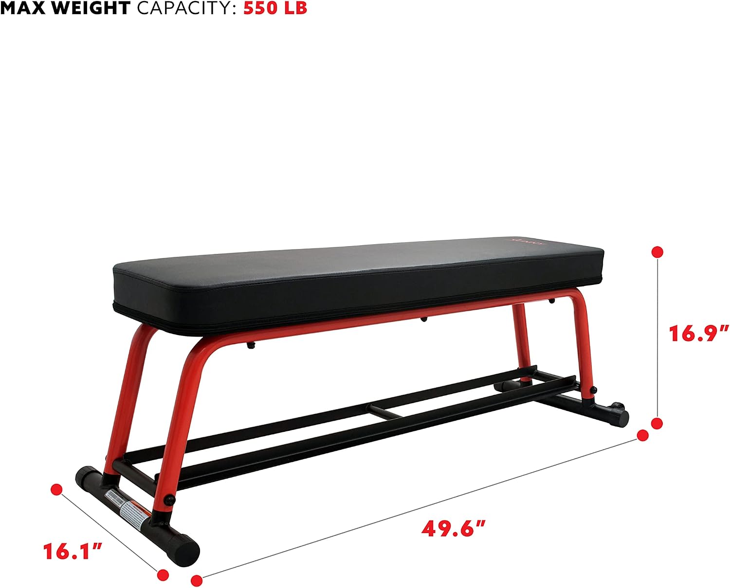 Sunny Health & Fitness Weight Bench for Heavy Duty Workouts, Exercise, Strength Training, Lifting and Home Gyms