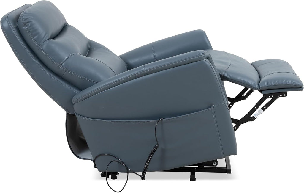 Parker Living Gemini - Softy Azure Power Lift Recliner Chair Two-Pack with Articulating Headrest, 90% Polyester and 10% PU, Electric Recliner for Living Room, Bedroom