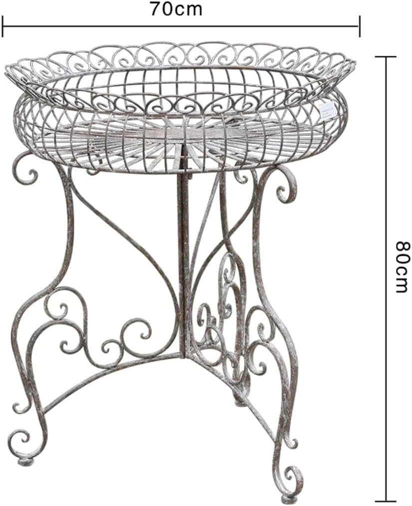 Metal Plant Stand for Outdoor/Indoor, Garden Potting Bench Table,Plant Display Rack,Metal Potting Bench,Flower Pot Stand Shelf,for Home Garden Backyard Patio ,Large