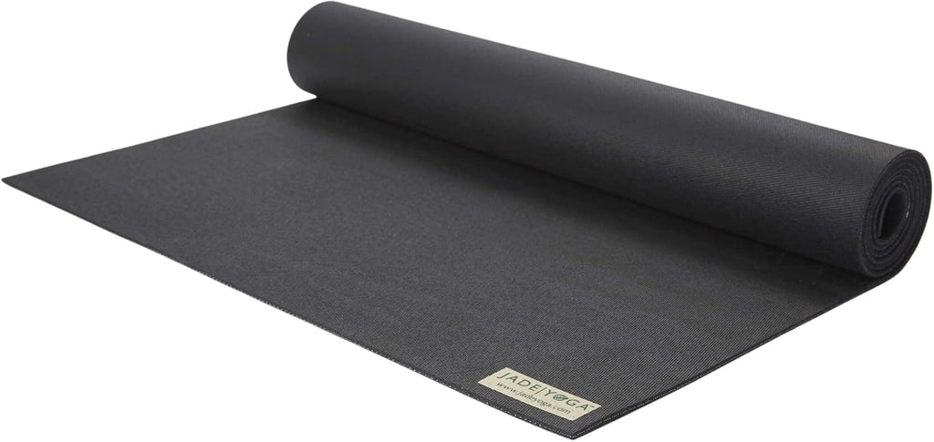 JadeYoga Harmony Yoga Mat - Durable & Thick Gym Fitness Mat, Non-Slip Natural Rubber Yoga Mat - Home Exercise & Stretching Mat, Workout Mat - Yoga, Pilates & Meditation for Women & Men