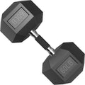 Comfort handle Rubber Encased Hex Dumbbell, Hand Weights with Anti-Slip Cast Iron Grip for Exercise & Fitness, Weights Dumbbells Set of 2 for Strength Training