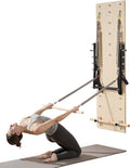 VEVOR Pilates Reformer Foldable, Suitable for Intermediate and Beginners Users, Pilates Equipment for Home Gym Studio Use with 4 Adjustable Resistance Spring, Up to 400 LBS