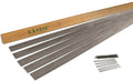 5 Piece Steel Home Kit Raw Steel Edging with 15 Edge Pins, 4' by 8', 18-Gauge