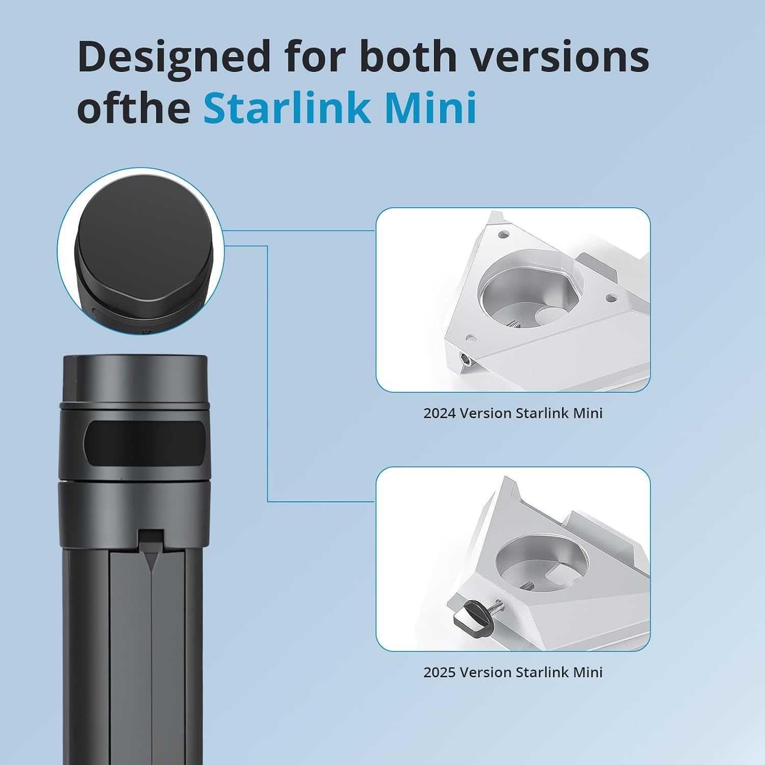 Starlink Mini Battery Pack, 164.25Wh/45,000mAh Power Bank | Up to 6-Hour Runtime of Stable Output, All-in-One Battery & Tripod Stand, IP67 Waterproof for Outdoor & Camping