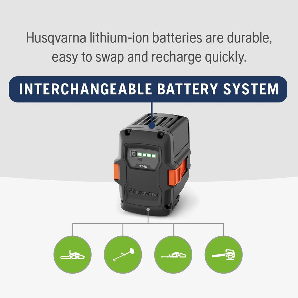 Husqvarna B140 4 Ah 40V Lithium Battery, Replaces Bli22, Gifts for Men, 970457202