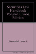 Securities Law Handbook Volume 1, 2003 Edition