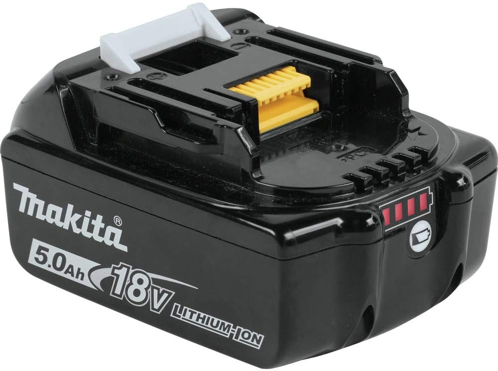 Makita BL1850BDC1 18V LXT® Lithium-Ion Battery and Charger Starter Pack (5.0Ah) | Includes BL1850B 18V Lxt 5.0ah Battery and DC18RC Rapid Optimum Charger, Charges 5.0ah in ~45 Minute, Fits 18V Lxt Tools