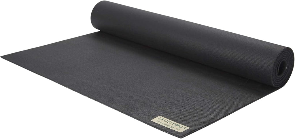 JadeYoga Harmony Yoga Mat - Durable & Thick Gym Fitness Mat, Non-Slip Natural Rubber Yoga Mat - Home Exercise & Stretching Mat, Workout Mat - Yoga, Pilates & Meditation for Women & Men